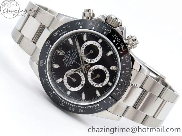 Best AAA Replica Sites Dial 116500 SS Daytona Steel Breathable JDF Best 1:1 Edition on Black 904L A 1337 Bracelet 1231